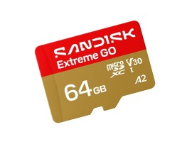 SANDISK MICROSDXC EXTREME GO 64GB 170MB/s UHS-I V30 Memory Card MicroSD